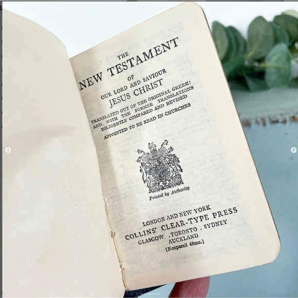 Vintage New Testament Miniature Pocket Bible Box Printed Great Britain 1937 - Picture 4 of 8
